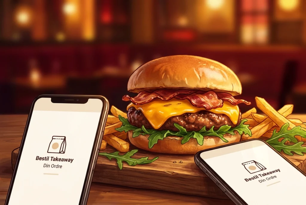 Professional header image for step-by-step guide: Bestil takeaway i Herning via app: Trin-for-trin guide ti...